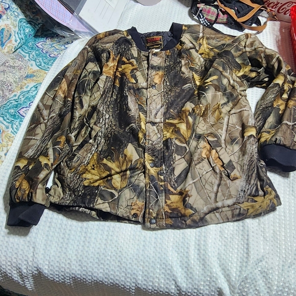 STEARNS EUC MENS SZ LARGE CAMMO  REALTREE INSULATED JACKET COAT - Picture 2 of 10